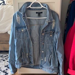 oversized jean jacket!